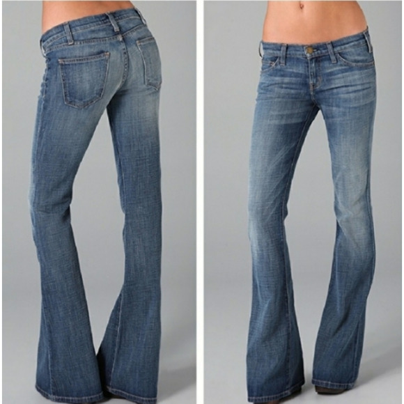 Current/Elliott Denim - Current/Elliott The Low Rise Bell Flare Vintage 70s Style Jeans, Size 24